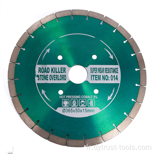 Cutter Circular Saw Blade Élargissement de la tête de coupe de 15 mm pressante 300-455x15 mm Trou en ciment Road Road